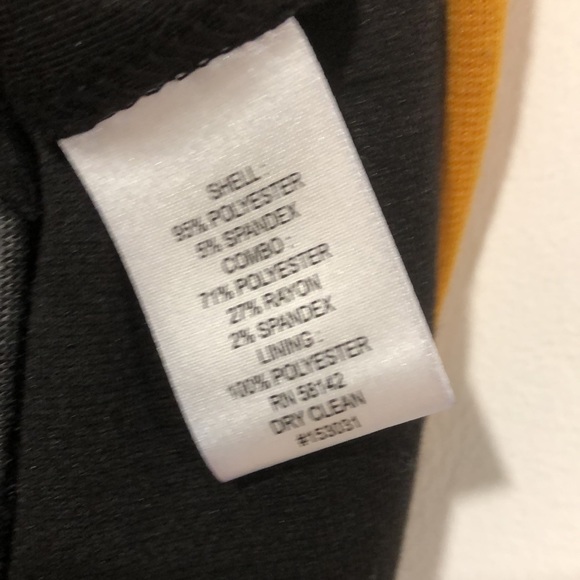 Black, Gold, Grey color block dress London Times 6 - Picture 6 of 7